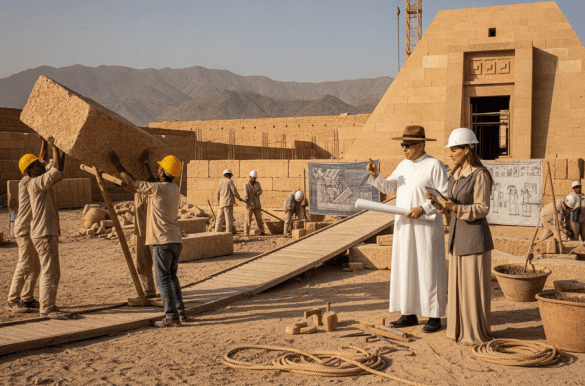  Chronique retour aux techniques des Pharaons sur un chantier moderne