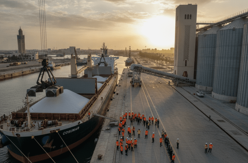  Cosumar affrète un vraquier sucrier de 55 000 tonnes au port de Casablanca après approfondissement