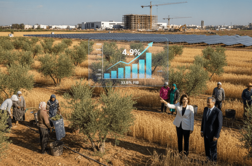  Croissance 2025 à 4,9% avec rebond agricole et investissement record à 33,6% du PIB