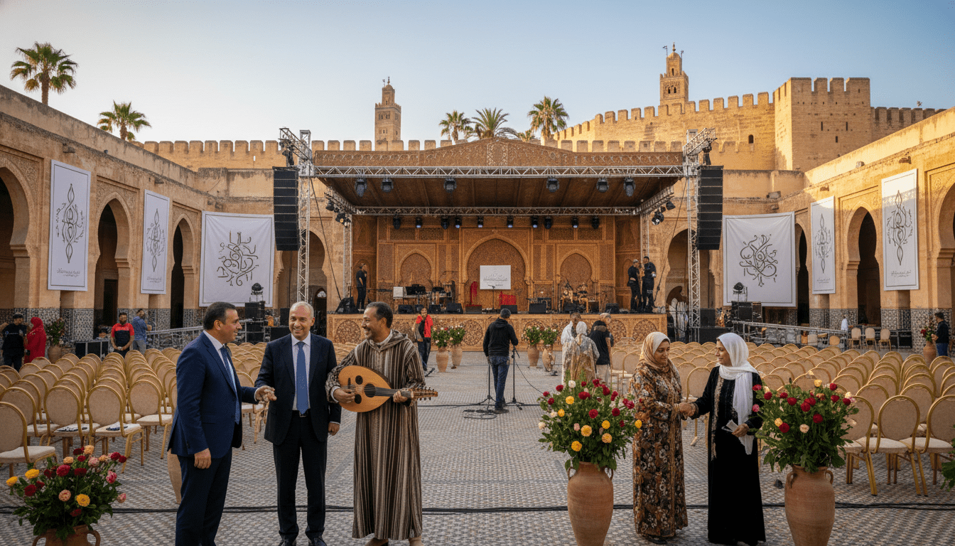 Derniers préparatifs avant l'ouverture de la 29e édition du Festival de Fès
