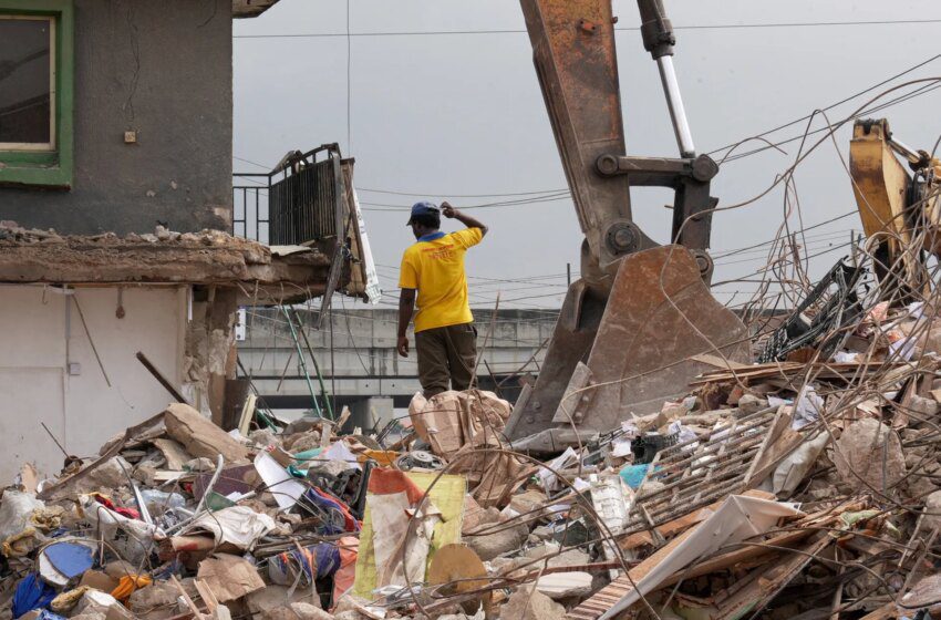  Effondrement d’un immeuble à Lagos : neuf morts, 27 blessés et contrôles ordonnés