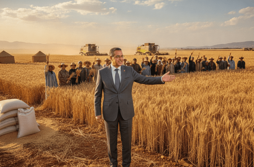  El Bouari annonce une production céréalière nationale prévisionnelle de 90 millions de quintaux