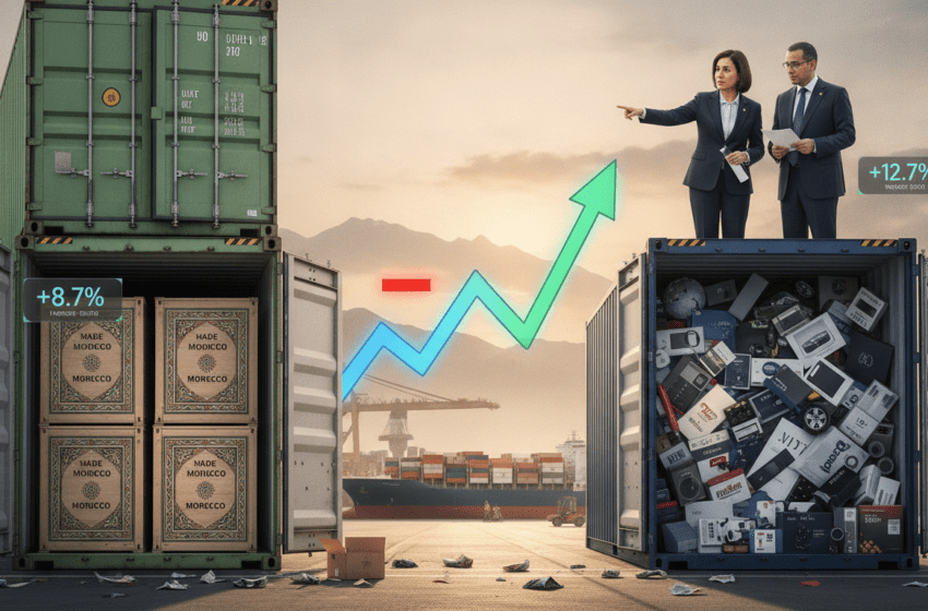  Exportations +8,7% mais importations +12,7% creusent le déficit commercial à fin avril 2026