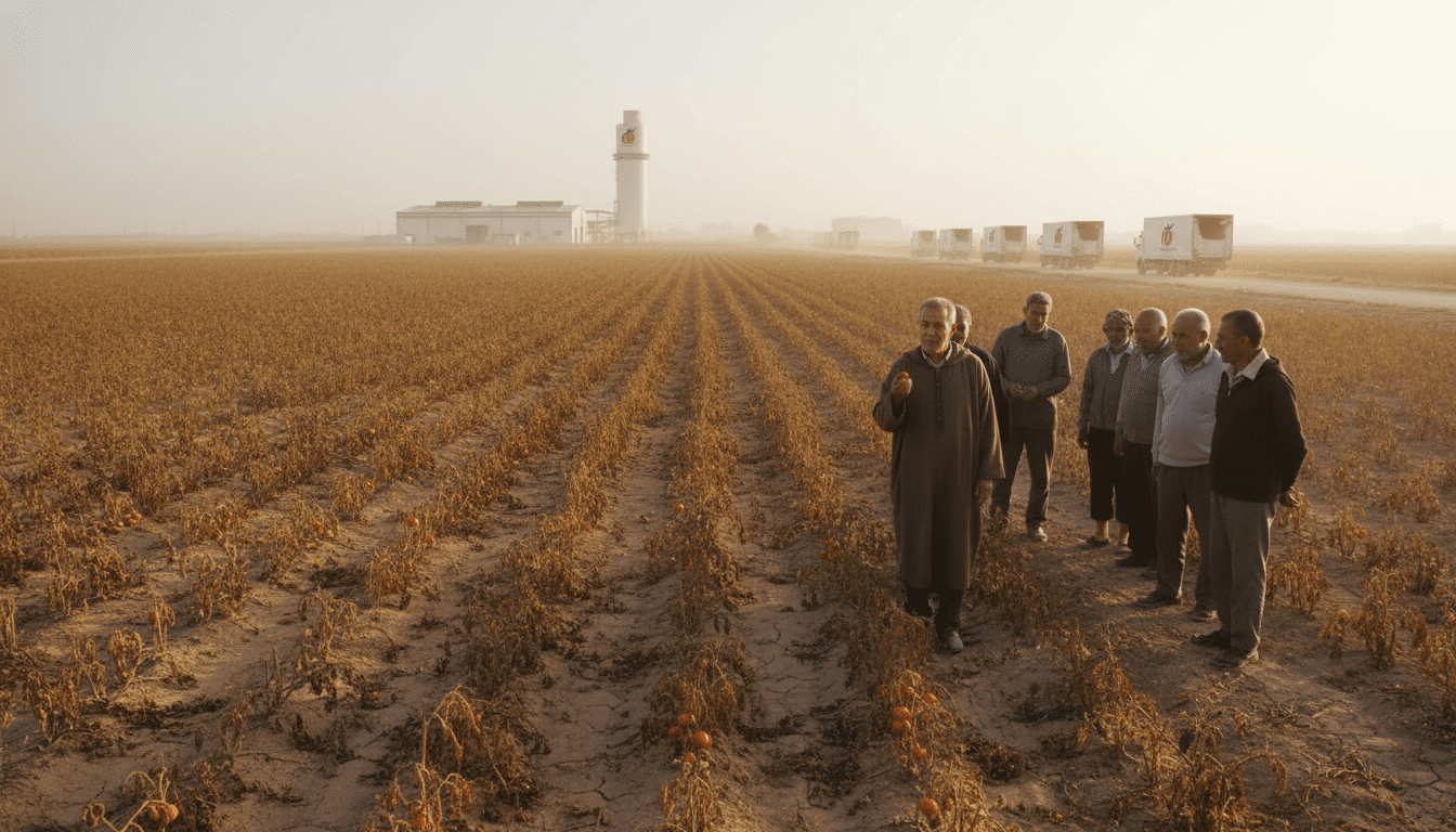 Exportations de tomates du Maroc menacées par sécheresse et durcissement des normes carbone