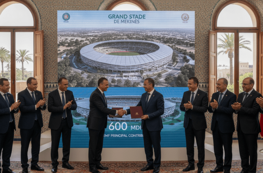  Fès-Meknès valide le Grand Stade de Meknès à 600 MDH, FRMF contributeur principal