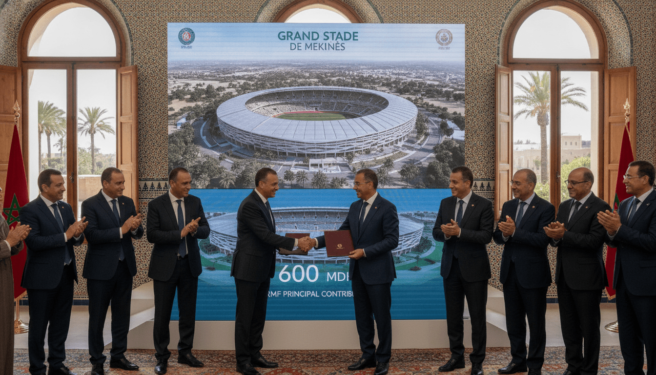Fès-Meknès valide le Grand Stade de Meknès à 600 MDH, FRMF contributeur principal