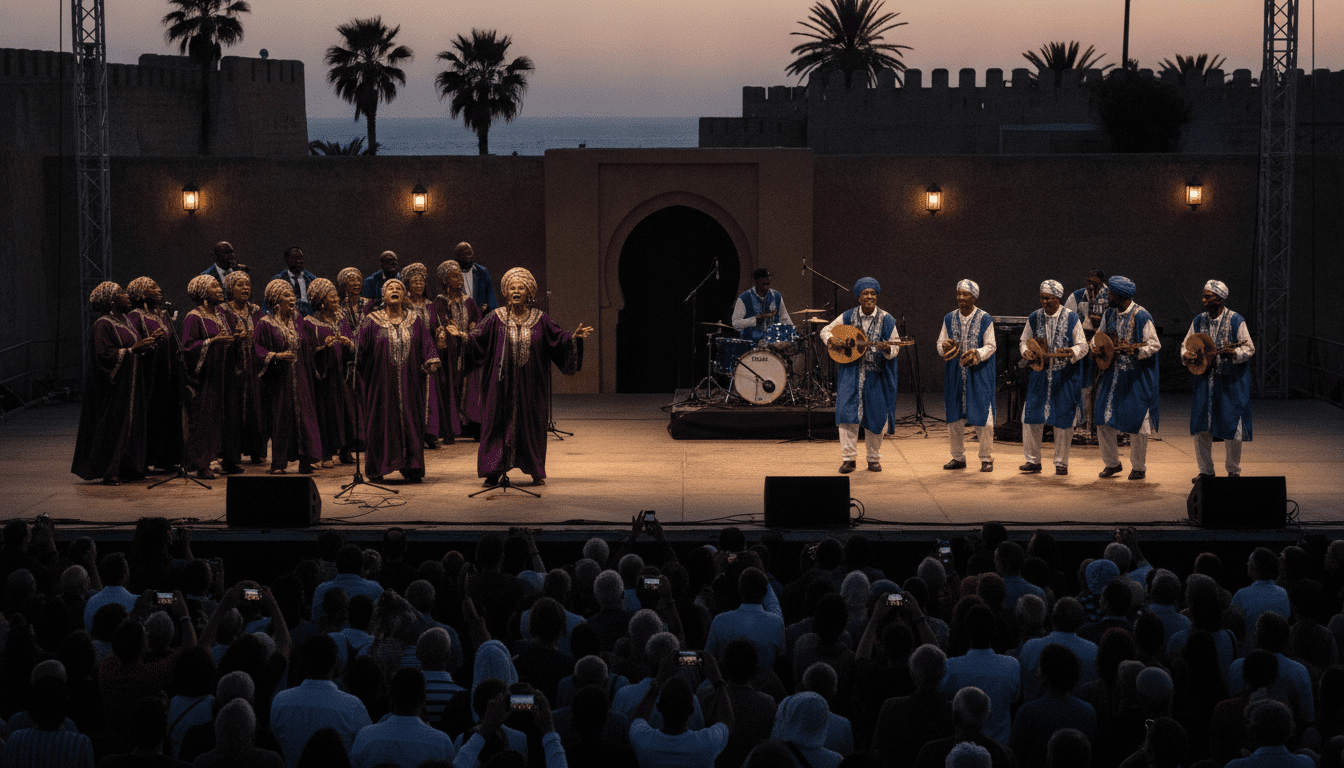 Harlem Spirit of Gospel fusionne avec les Maâlems gnaoua au Festival Gnaoua d'Essaouira
