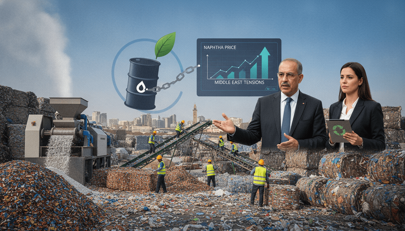Hausse du naphta et tensions au Moyen‑Orient poussent la plasturgie marocaine vers le recyclage