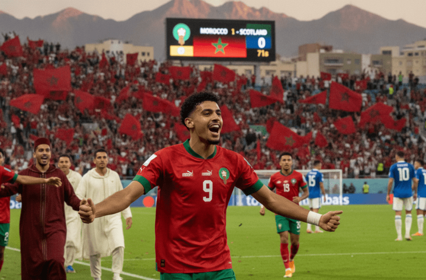  Ismail Saibari marque en 71 secondes au Mondial et le Maroc domine l’Écosse