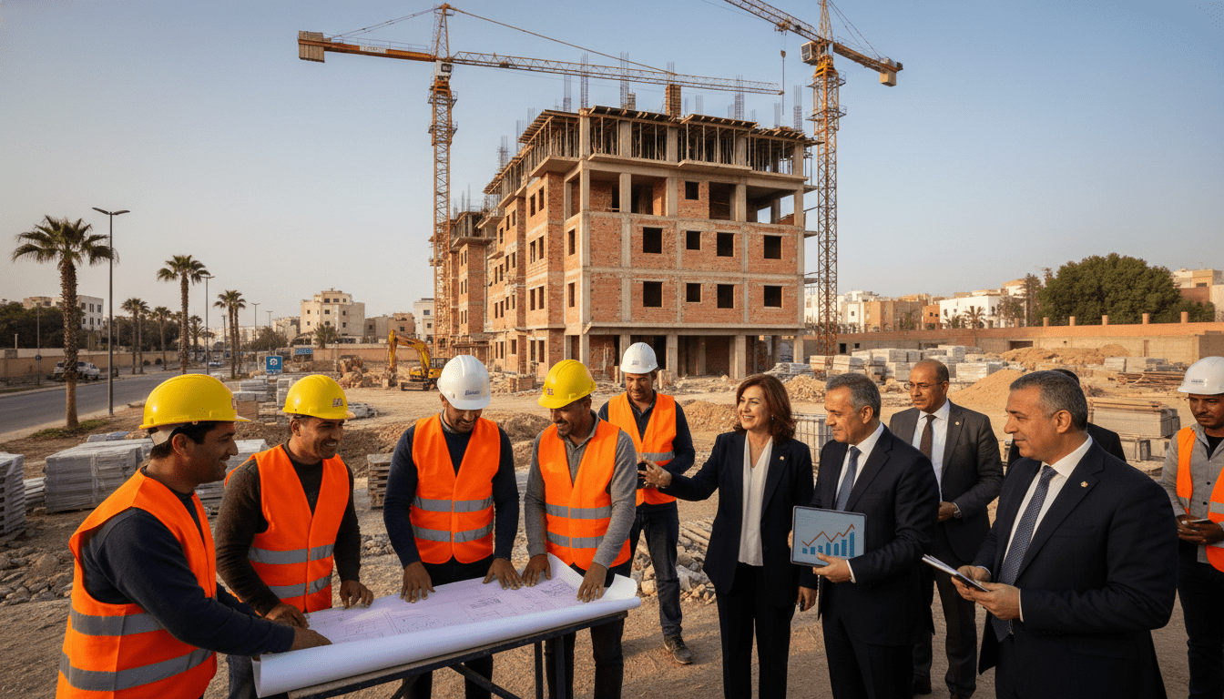 La construction marocaine s'améliore au 1er trimestre 2026 selon le HCP