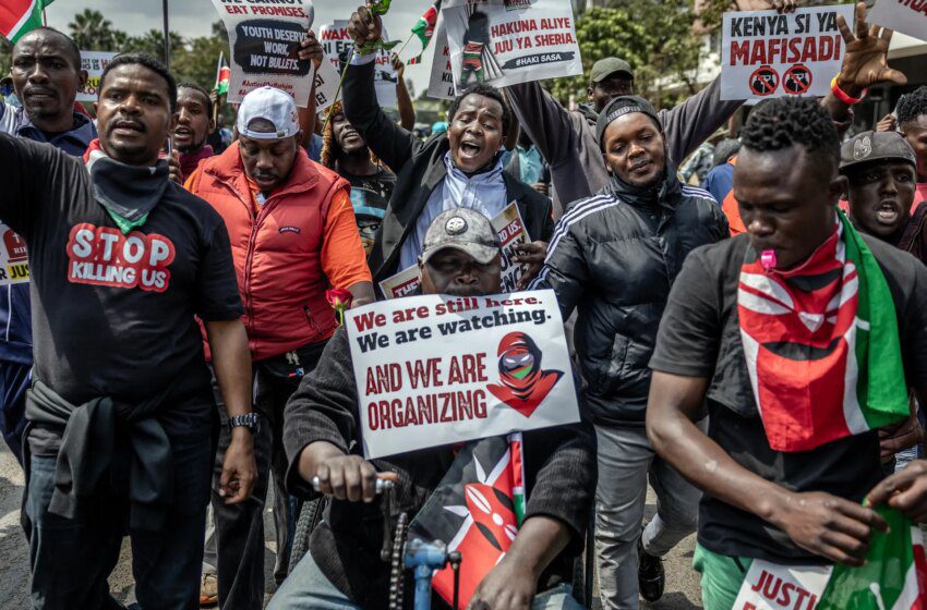  La police kenyane disperse la commémoration du deuxième anniversaire des manifestations de 2024