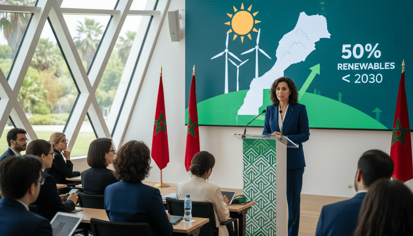 Leïla Benali à l'EPFL : le Maroc vise 50% d'énergies renouvelables avant 2030