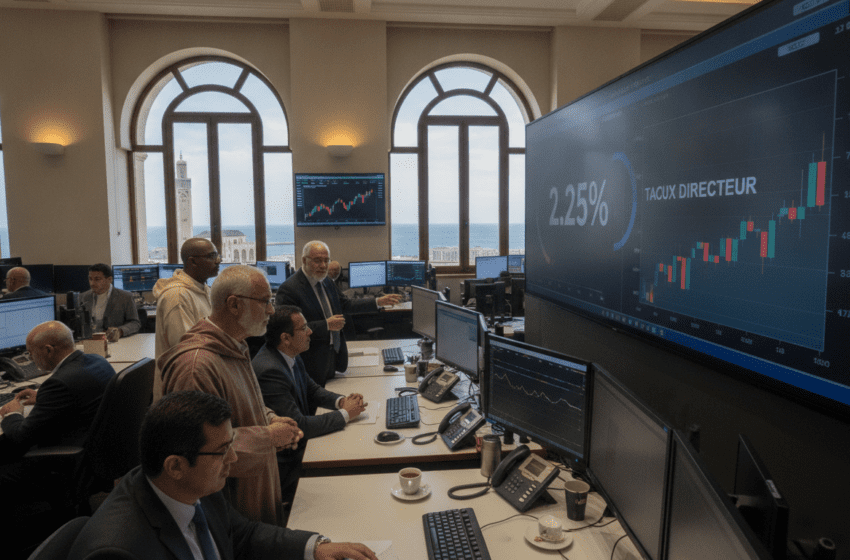  Les marchés attendent que Bank Al-Maghrib maintienne le taux directeur à 2,25 pour cent