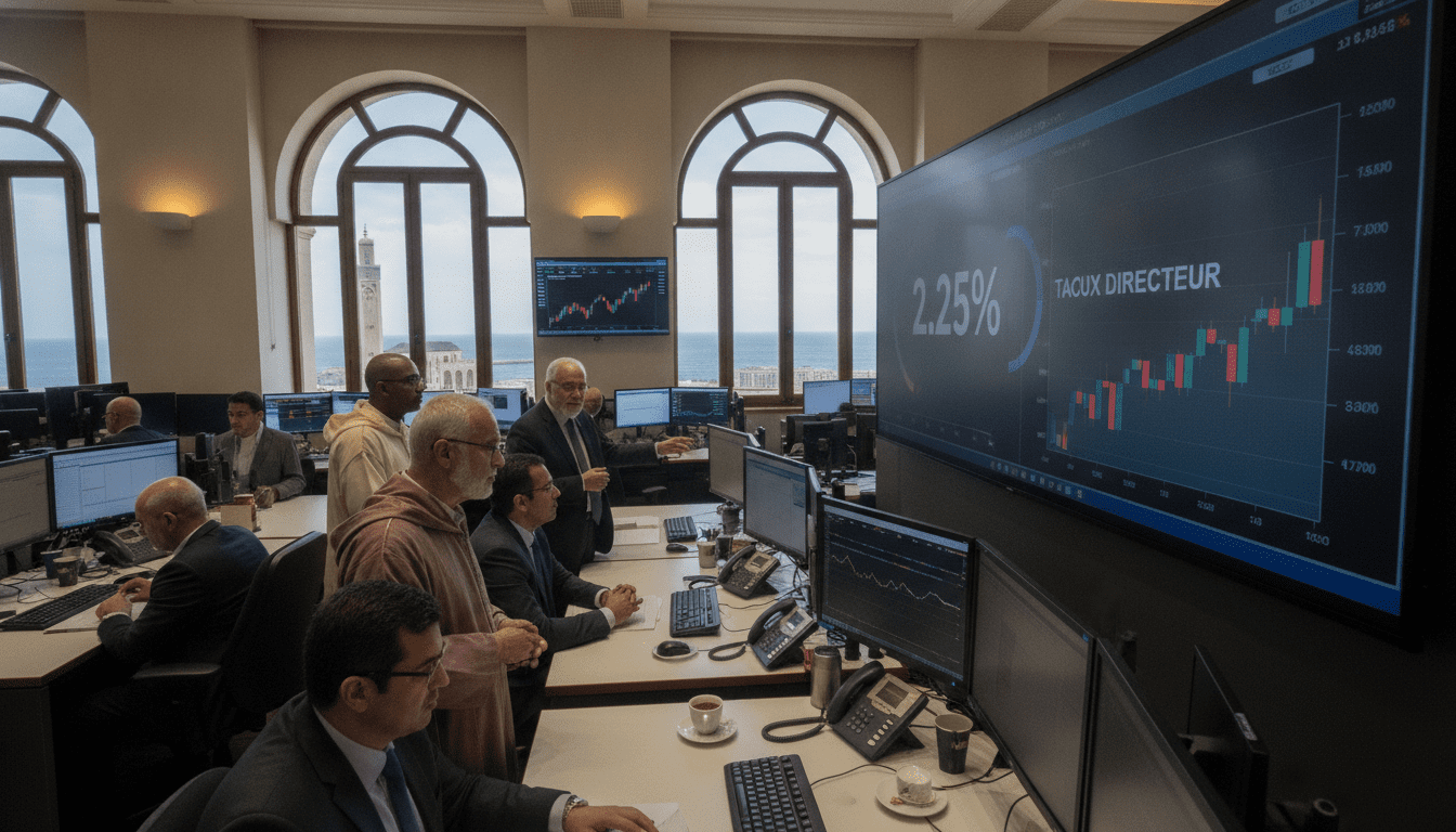 Les marchés attendent que Bank Al-Maghrib maintienne le taux directeur à 2,25 pour cent