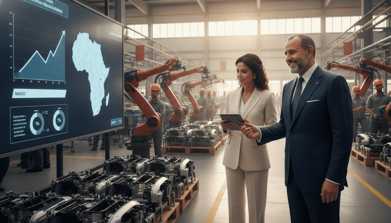 Maroc 2026 : meilleure performance industrielle d'Afrique, 87% de la valeur des exportations manufacturières