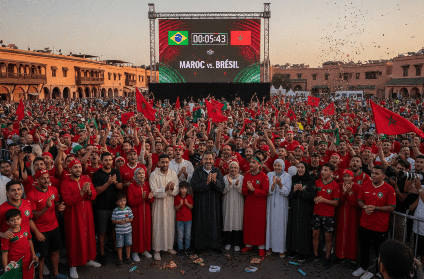  Maroc-Brésil : le compte à rebours lancé entre attente et ferveur