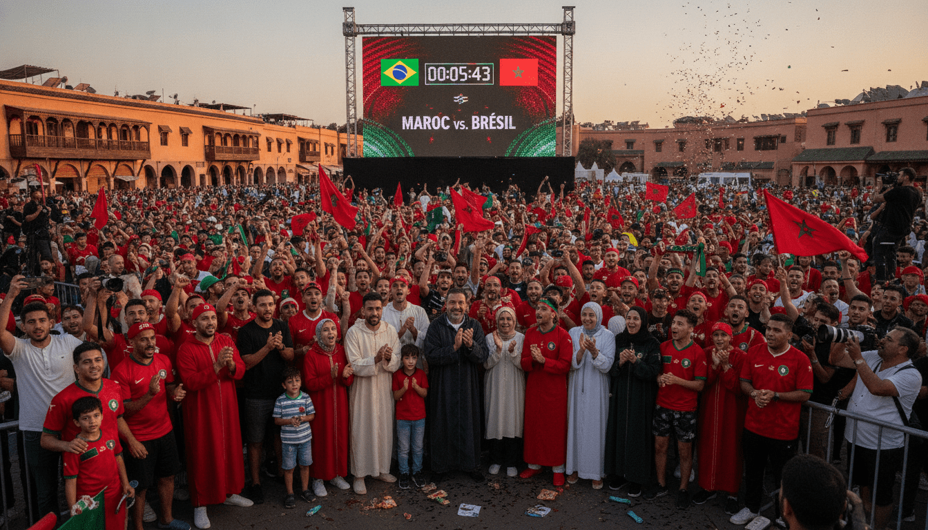 Maroc-Brésil : le compte à rebours lancé entre attente et ferveur