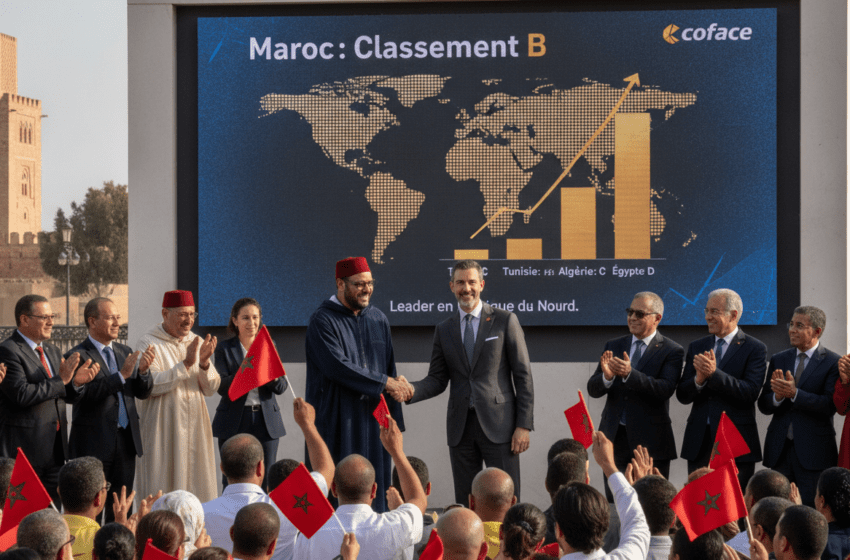  Maroc classé B par Coface en juin 2026, leader en Afrique du Nord