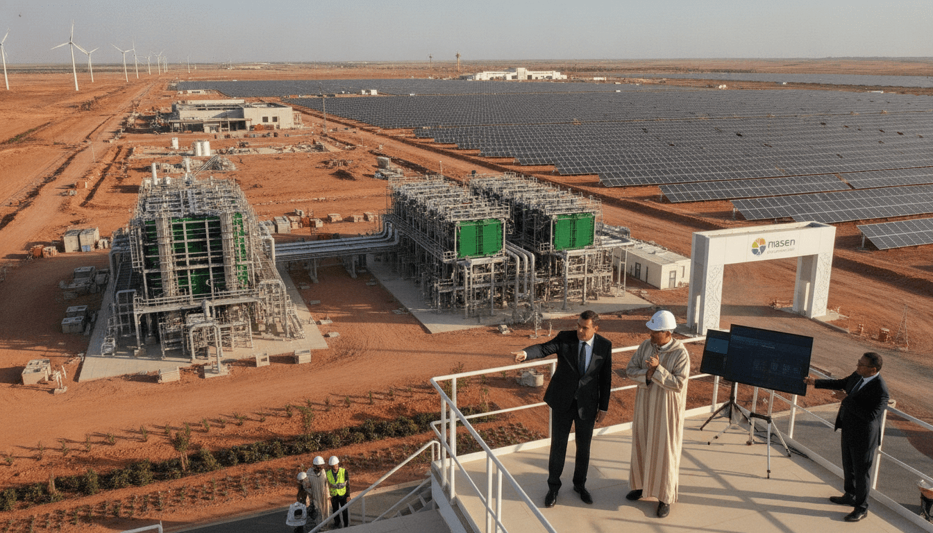 Maroc confirme sa transition énergétique en 2026 avec Masen et projets d’hydrogène vert
