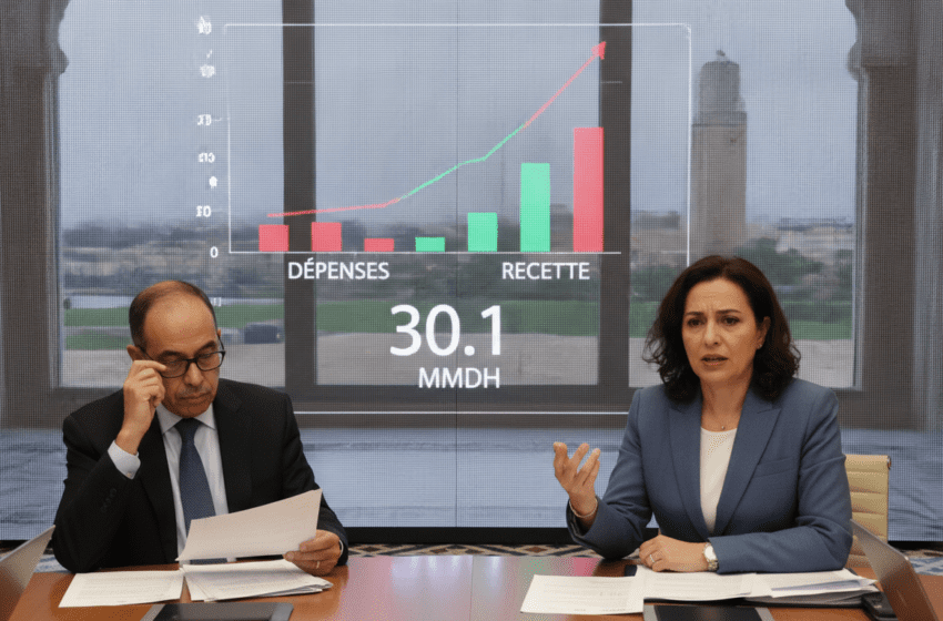  Maroc : déficit budgétaire 30,1 MMDH à fin mai 2026, dépenses supérieures aux recettes