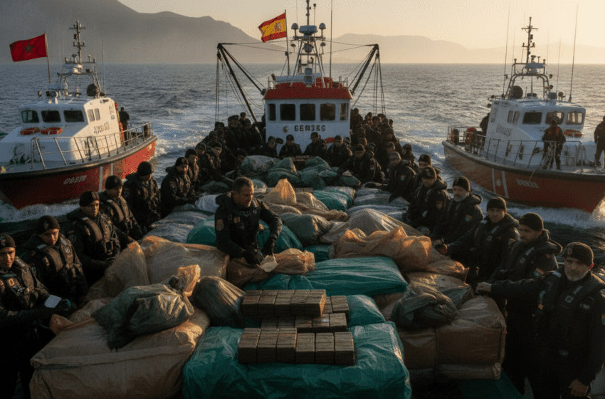  Maroc et Espagne saisissent 4,8 tonnes de hachich dans le détroit de Gibraltar
