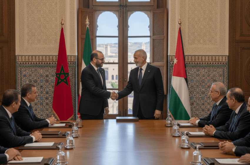  Maroc et Jordanie renforcent leur coopération à Amman et préparent la 6e commission mixte
