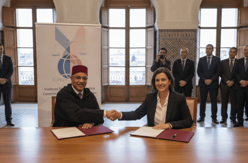  Maroc et l’IOMed signent à Rabat un mémorandum pour développer la médiation commerciale
