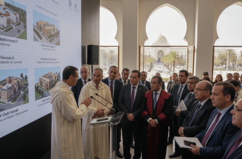  Maroc : les facultés pluridisciplinaires scindées en établissements spécialisés et nouvelles facultés de santé