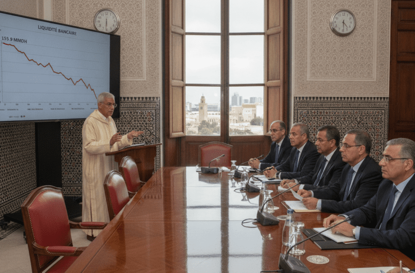  Maroc : liquidité bancaire à 155,9 MMDH, Bank Al-Maghrib annonce réduction des avances