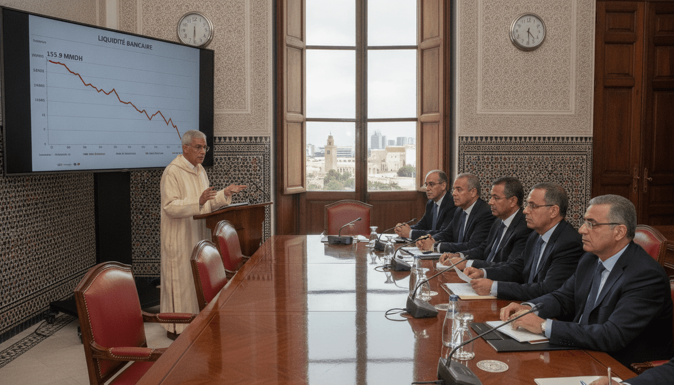 Maroc : liquidité bancaire à 155,9 MMDH, Bank Al-Maghrib annonce réduction des avances