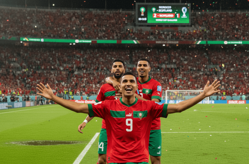  Maroc vise la victoire contre l’Écosse en Coupe du Monde pour la qualification