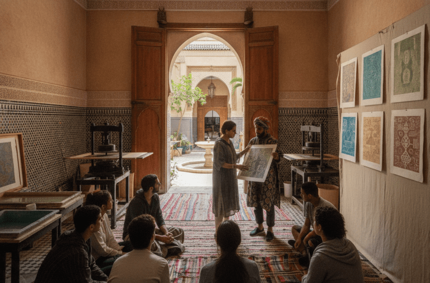  Master Impressions à La Maison Qantara valorise l’art contemporain marocain par aquagravure