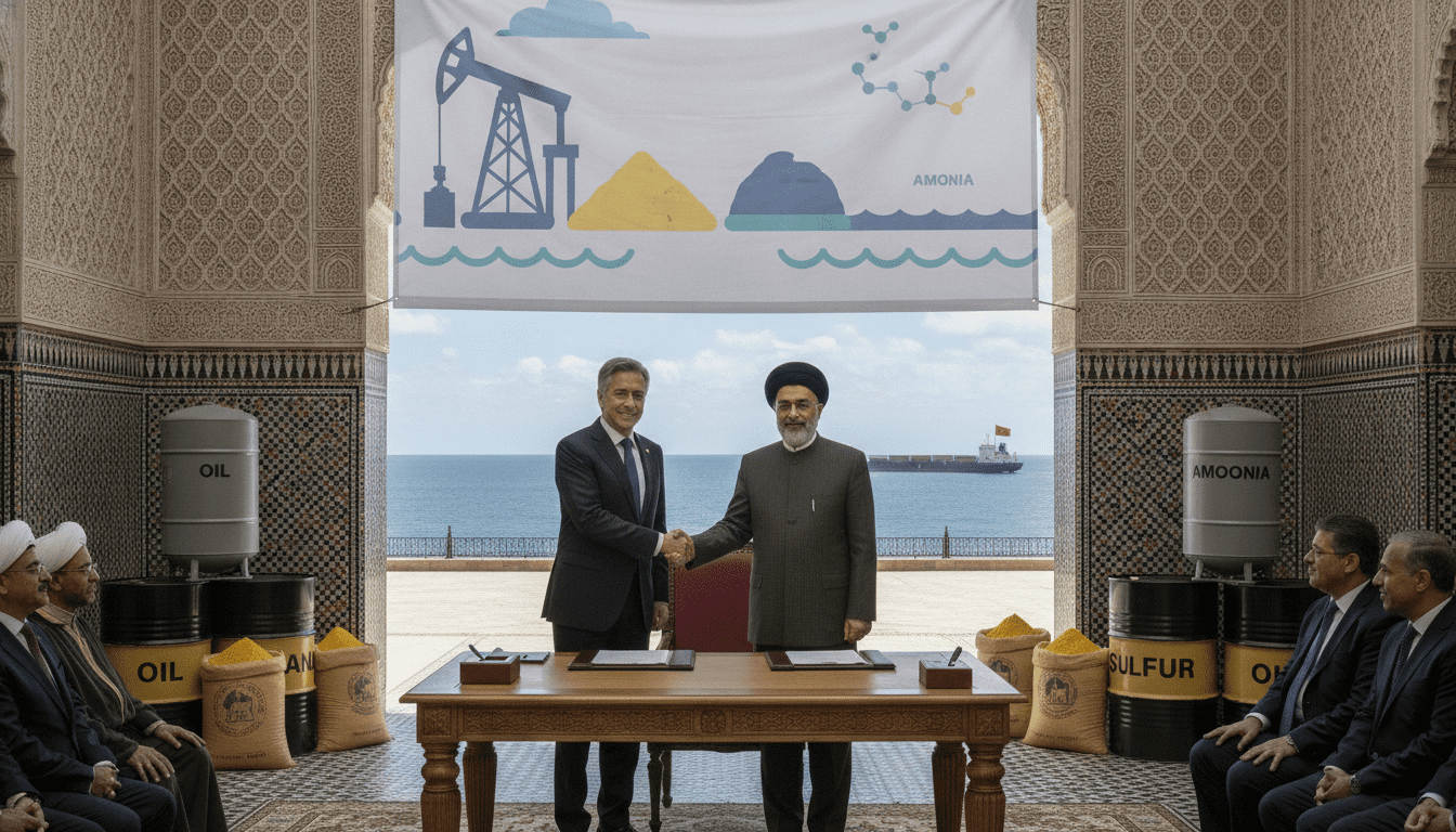 Mémorandum États-Unis Iran 19 juin relance pétrole soufre et ammoniac vers le Maroc