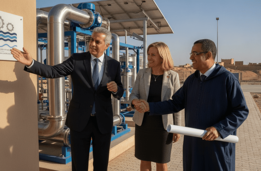  ONEE et BERD lancent 250 M€ pour moderniser l’eau potable au Maroc