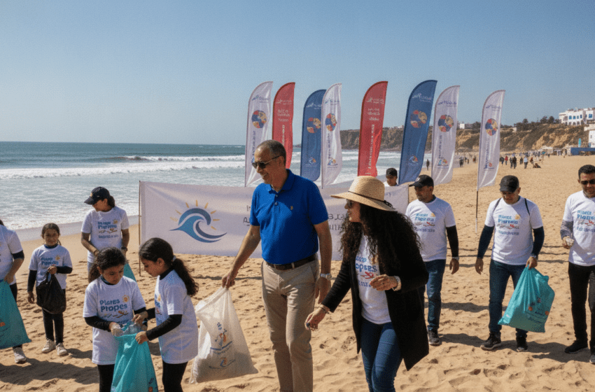  ONEE parraine 10 plages du Maroc pour l’été 2026 dans l’opération Plages Propres