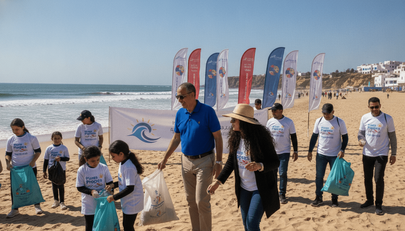 ONEE parraine 10 plages du Maroc pour l'été 2026 dans l'opération Plages Propres