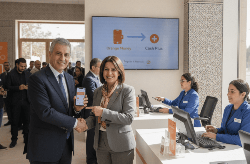  Orange Maroc et Cash Plus lancent dépôts et retraits Orange Money en agences