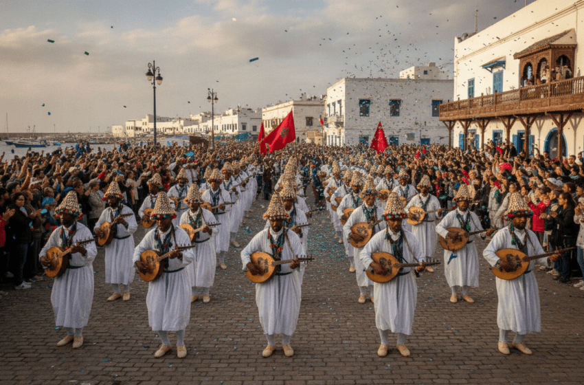  Ouverture du Festival Gnaoua et Musiques du Monde avec parade des Maâlems