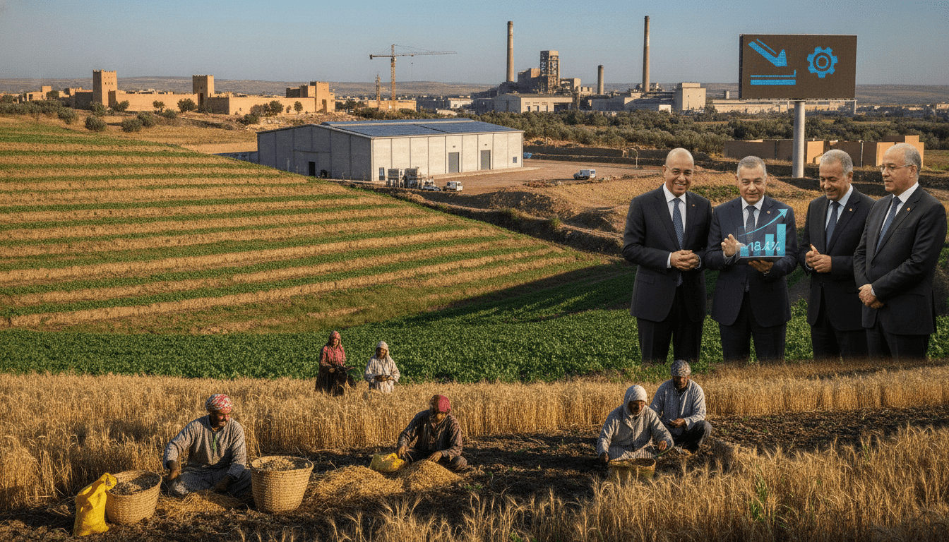 PIB T1-2026 : croissance 4,6% portée par l'agriculture (+18,4%), secondaire en recul