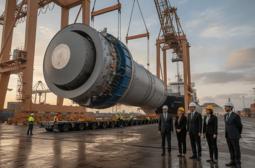  Port de Casablanca réceptionne une turbine de 495 tonnes pour centrale d’Al Wahda