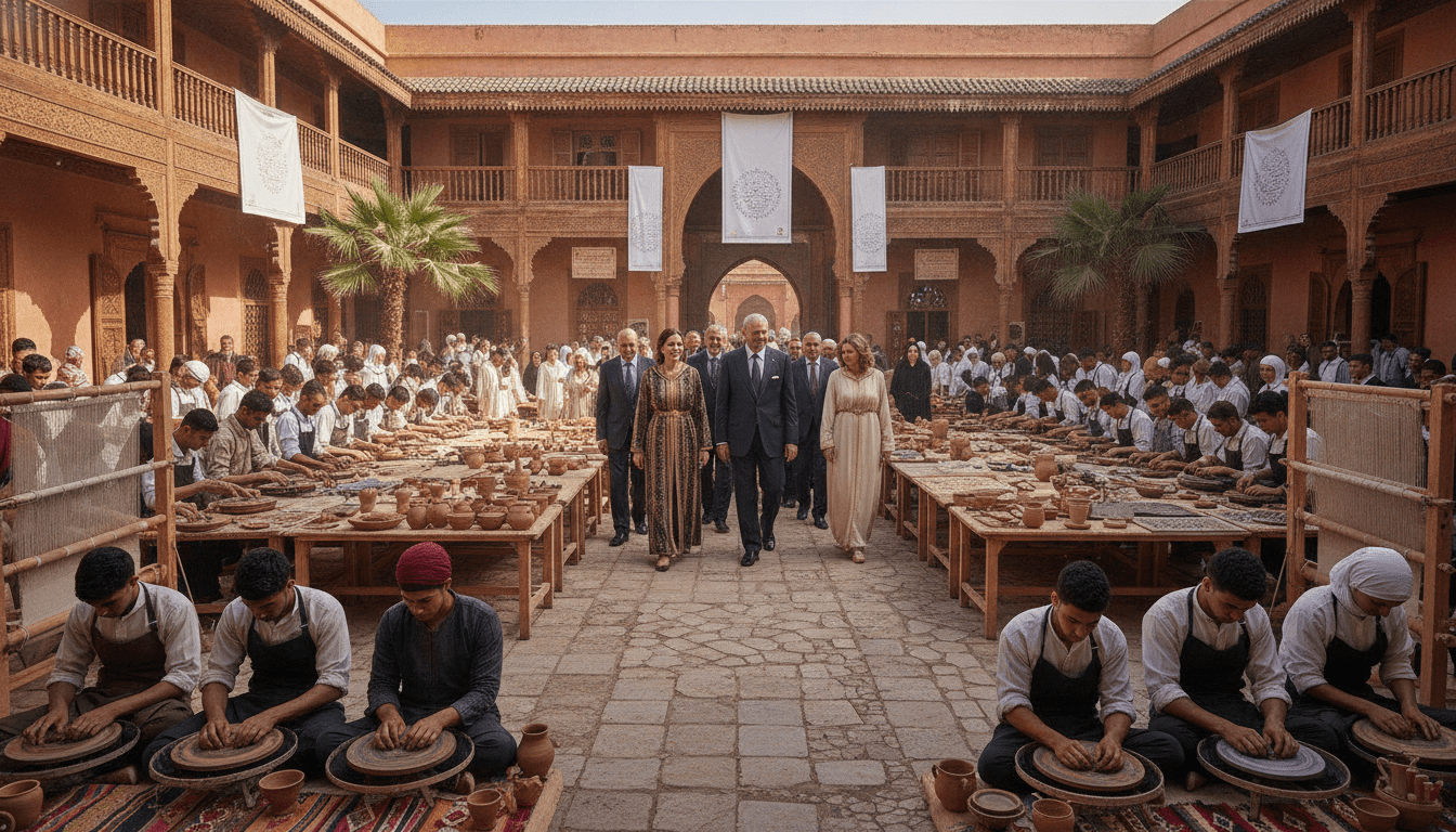 Programme d'apprentissage artisanal 2026-2027 à Marrakech pour former 30 000 apprentis par an