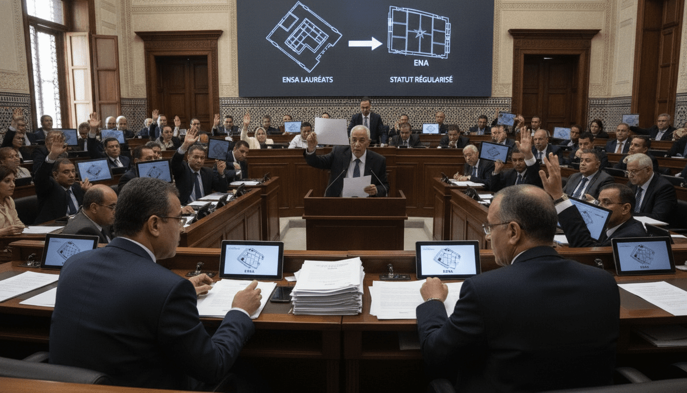 Projet de loi 06.26 régularise le statut des lauréats de l'ENSA et rétablit ENA