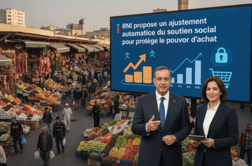 RNI propose un ajustement automatique du soutien social pour protéger le pouvoir d’achat