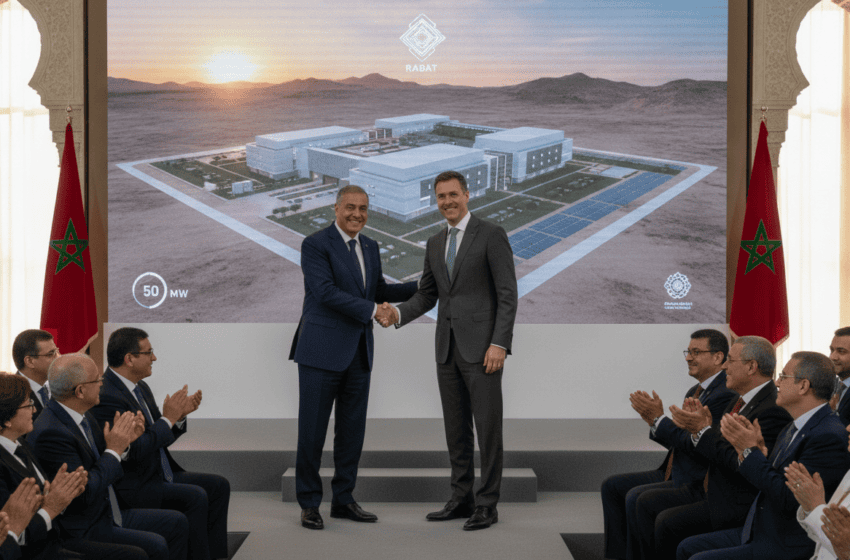  Accord Maroc-Vertiv pour un centre de données souverain de 50 MW à Rabat