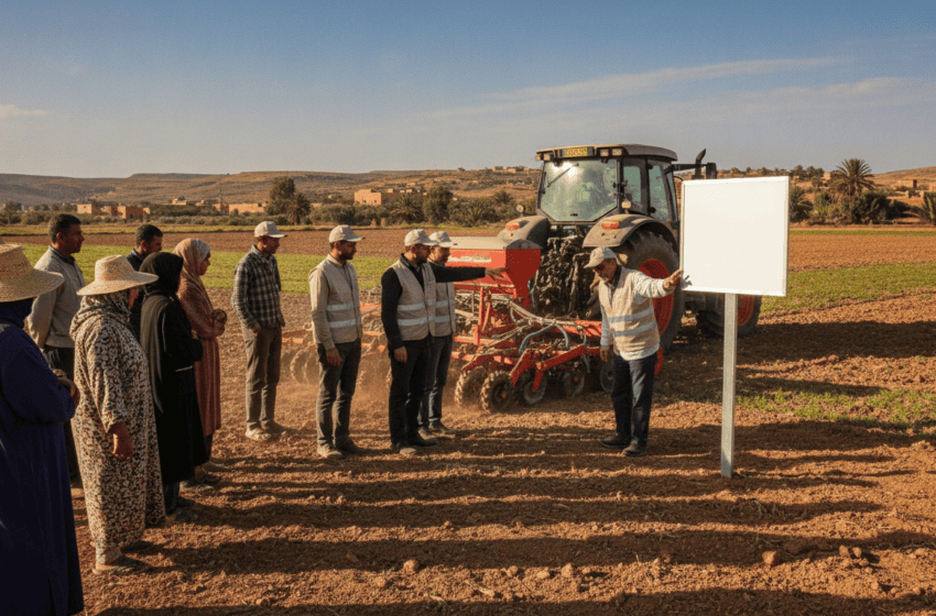  Al Moutmir 2025-2026 : 1 152 plateformes de démonstration renforcent le semis direct au Maroc