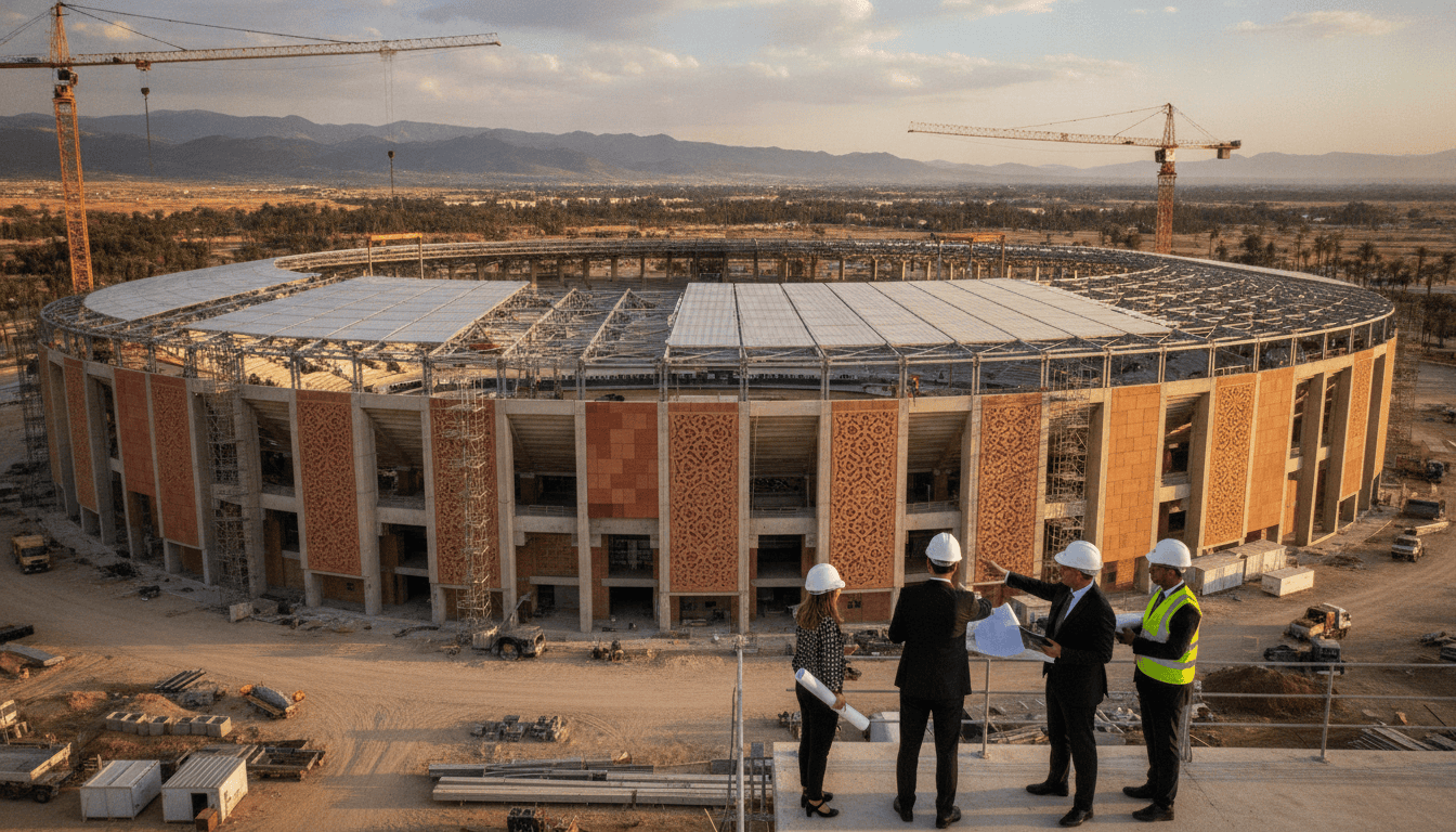 Appel d'offres ANEP pour toiture et façade du Grand Stade de Marrakech