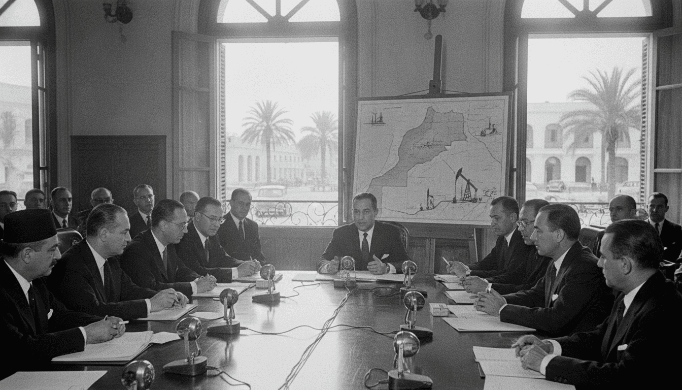 Archives 1956 : Pétrole — la SCP tient son assemblée générale
