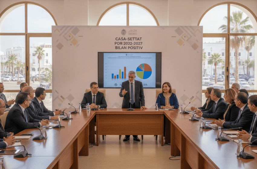  Casa-Settat PDR 2022-2027 bilan positif présenté lors de la session du 6 juillet