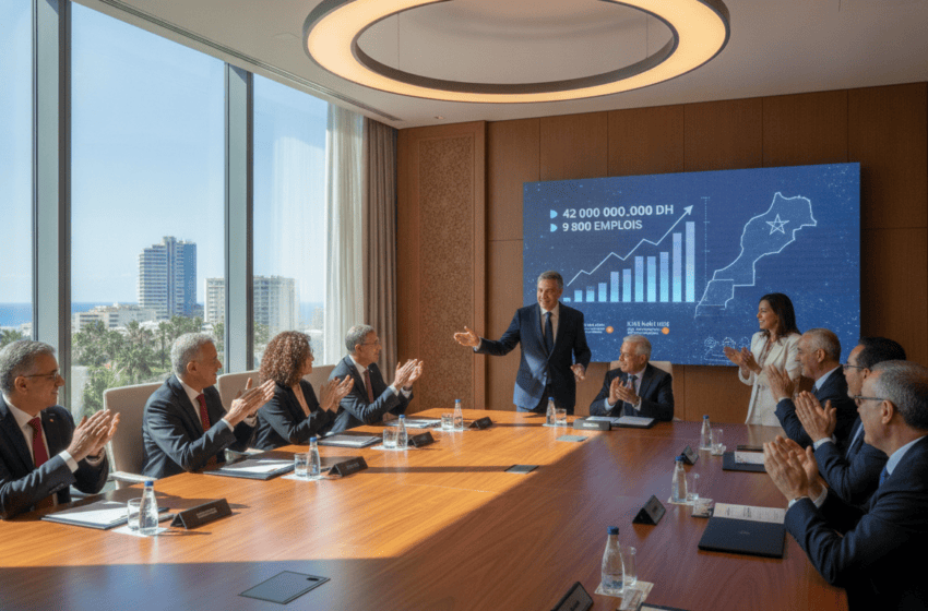  Commission nationale des investissements approuve 42 milliards DH et 9 800 emplois
