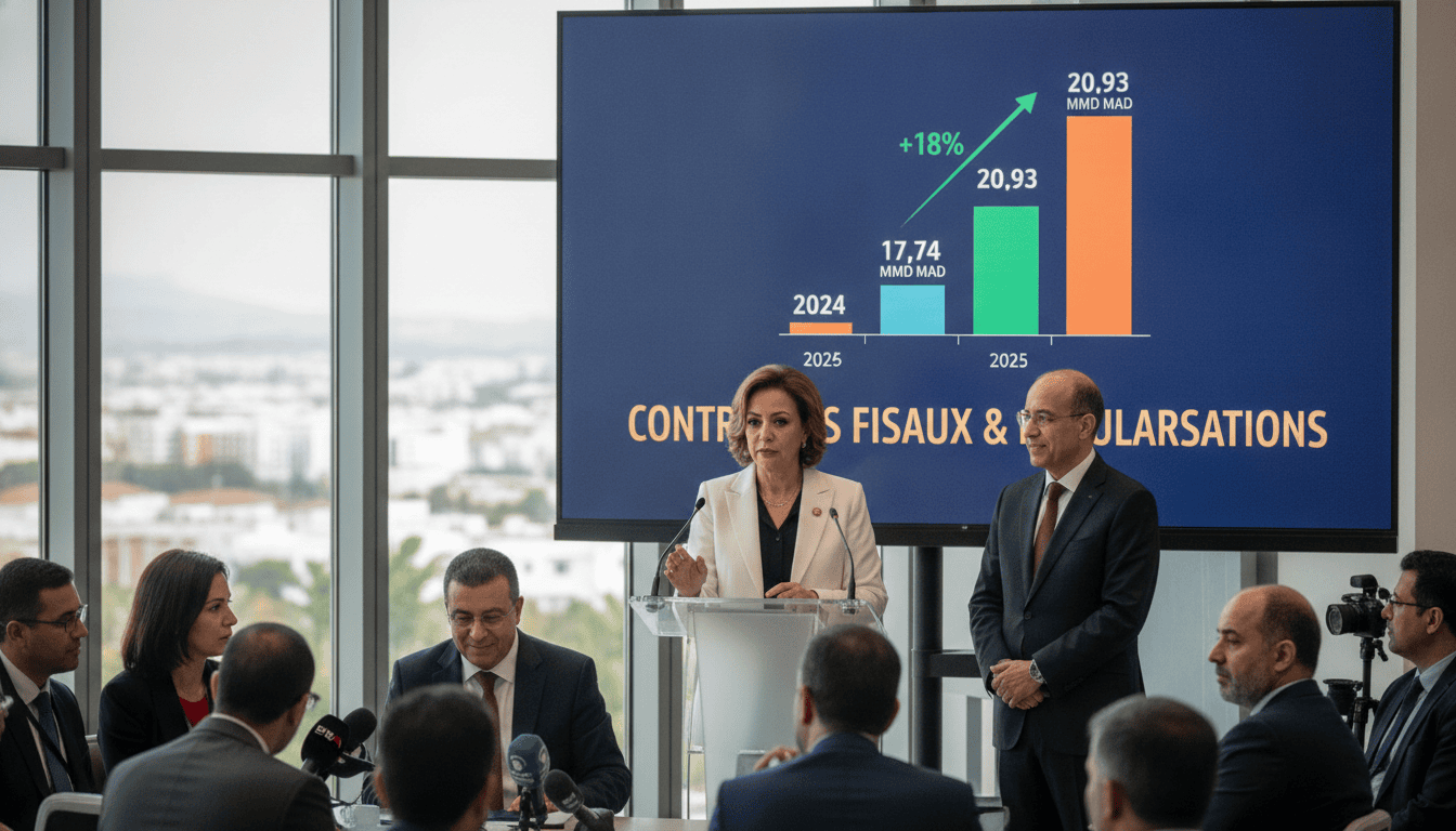 Contrôles fiscaux et régularisations rapportent 20,93 milliards de dirhams en 2025, +18% sur 2024